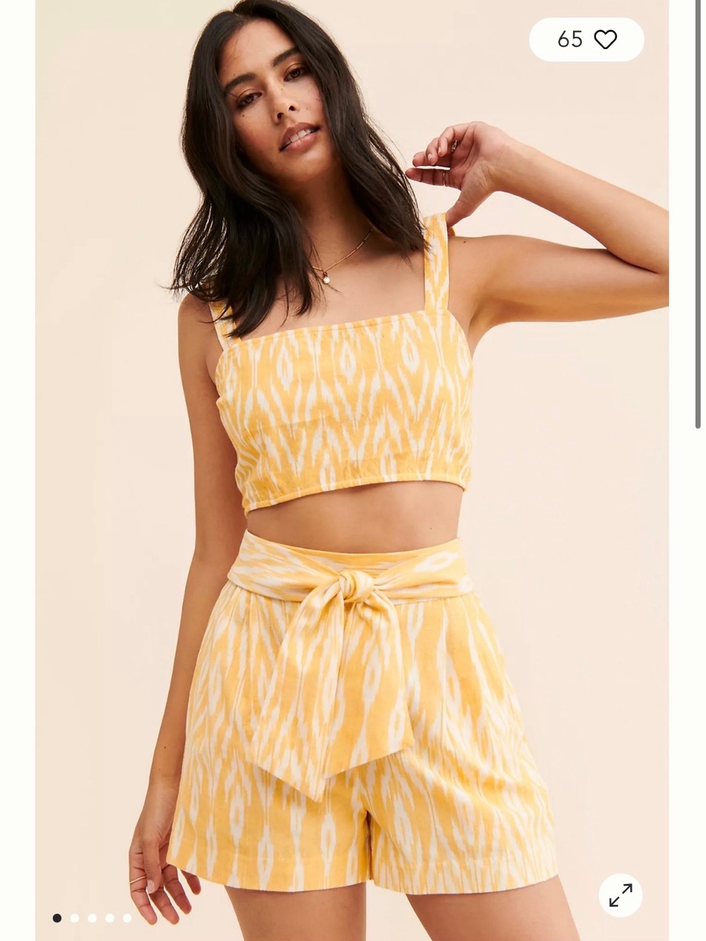 Anthropologie Yellow Matching Set - Size Small